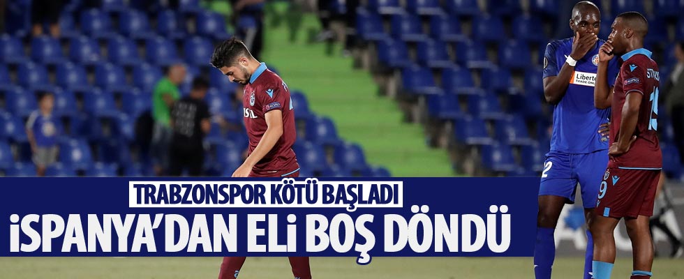 Trabzonspor, Getafe'ye yenildi