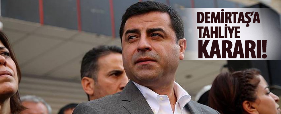 HDP'li Demirtaş'a tahliye kararı