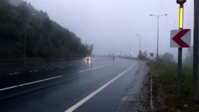 Bolu Dağı'nda Sağanak Ve Sis