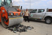 Kaçak Avcılıkta Kullanılan Ses Cihazlarını Silindirle Ezdiler