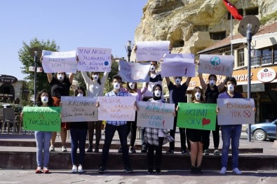 Kapadokya Üniversitesi Öğrencilerinden 'Küresel İklim Grevi' Etkinliği