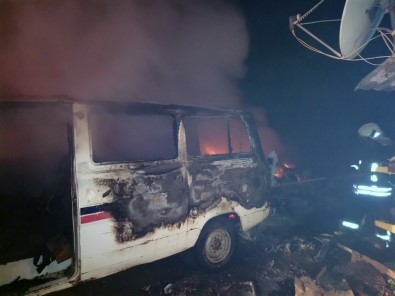 Yatağan'da Araç Yangını