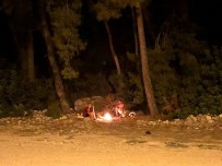 AVSALLAR - Ormanlık Alanda Yakılan Ateş Vatandaşları Harekete Geçirdi
