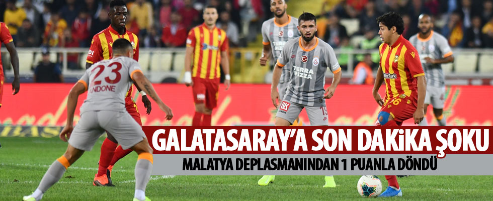 Galatasaray, Malatya deplasmanından 1 puanla döndü