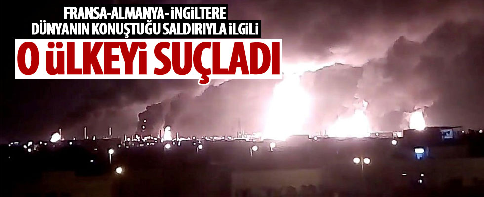 Fransa, Almanya ve İngiltere'den ortak açıklama!