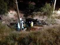 PAMUKKALE ÜNIVERSITESI - Kontrolden Çıkan Otomobil Şarampole Devrildi Açıklaması 1 Yaralı