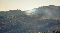 LAZKİYE - Suriye Sınırında Orman Yangını