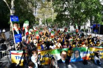 İRANLıLAR - BM Binası Önünde Ruhani Karşıtı Protesto