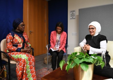 Emine Erdoğan, Afrika Birliği Komisyonu Barış, Kadın Ve Güvenlikten Sorumlu Özel Temsilcisi Bıneta Dıop İle Görüştü