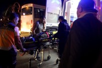 Evine Ekmek Götürürken Otomobilin Çarptığı Motosiklet Sürücüsü Yaralandı