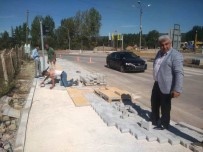 SANAYİ SİTESİ - Hisarcık'ta Yeni Yaya Geçidi Çalışması