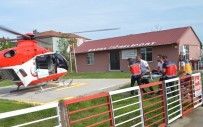 AMBULANS HELİKOPTER - Kalp Krizi Geçiren Mahkum İçin Ambulans Helikopter Havalandı