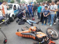 GAZI BULVARı - Aydın'da Trafik Kazası; 1 Yaralı