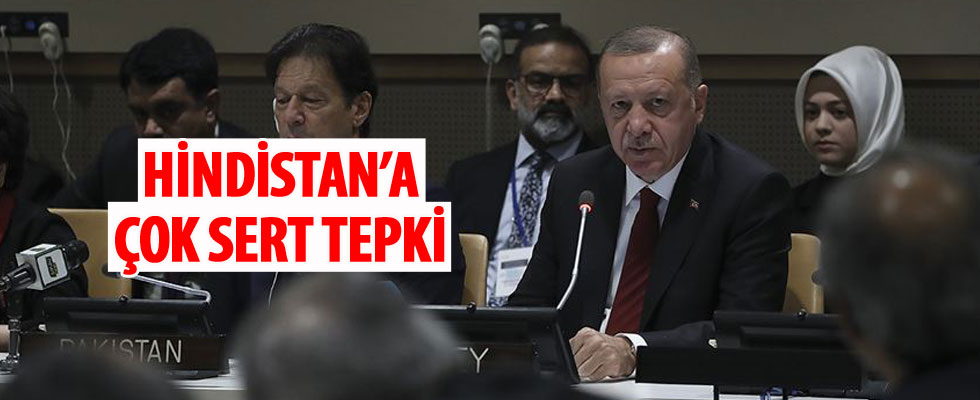 Cumhurbaşkanı Erdoğan'dan Hindistan'a sert tepki