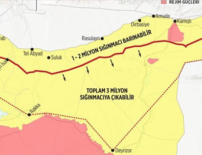 Türkiye 3 milyon Suriyeli için güvenli bölge önerdi