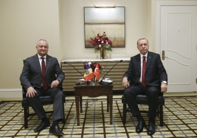 Cumhurbaşkanı Erdoğan, Moldova Cumhurbaşkanı İgor Dodon İle Görüştü