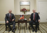 MOLDOVA - Cumhurbaşkanı Erdoğan, Moldova Cumhurbaşkanı İgor Dodon İle Görüştü