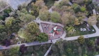 ENGELLİ VATANDAŞ - Depremin Ardından Parklara Akın Eden Vatandaşlar Havadan Görüntülendi