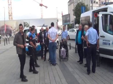 Taksim'de Dilenci Operasyonu