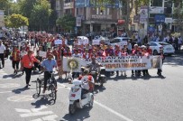 DEMOKRASİ PARKI - Engelliler Davul Zurna Eşliğinde Yürüdü