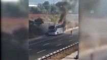 YEŞILKENT - Bilecik'te Seyir Halindeki Yolcu Otobüsü Yandı