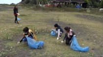 ALI TURAN - Ortaokul Öğrencileri Sahilde Temizlik Yaptı
