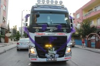GELİN ARABASI - Damat Gelini Almaya Tırıyla Gitti
