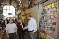 KAPALI ÇARŞI - Başkan Büyükkılıç, Kapalı Çarşı'yı Ziyaret Etti, Vezirhanı'nı İnceledi