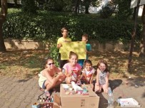 ERDEMIR - Yavru Kedilerin Bakımı İçin Tezgah Kurup Satış Yaptılar