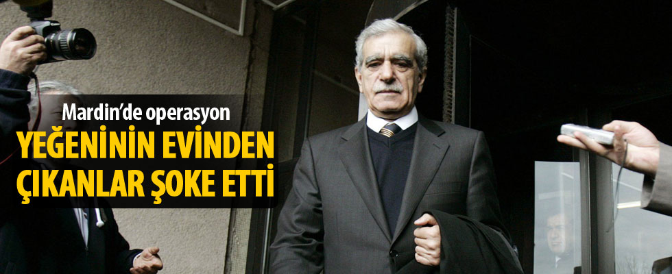 Ahmet Türk’ün yeğeninin evinden cephanelik çıktı