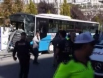 TRAFIK KAZASı - Ankara'da halk otobüsü durağa girdi! 4 kişi hayatını kaybetti