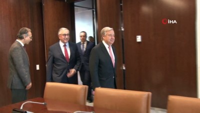 KKTC Cumhurbaşkanı Akıncı BM Genel Sekreteri Guterres İle Görüştü