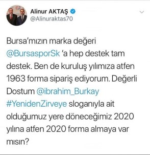 Aktaş Ve Burkay'dan Bursaspor'a Forma Desteği