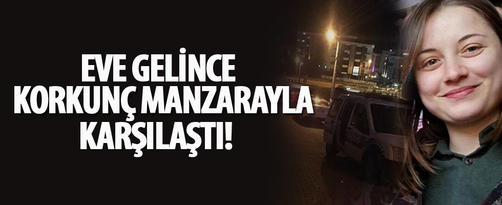 Eve gelince korkunç manzarayla karşılaştı!