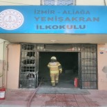 İTFAİYE ARACI - İzmir'de İlkokulda Yangın