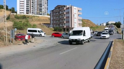 Samsun'da İki Otomobil Çarpıştı Açıklaması 4 Yaralı