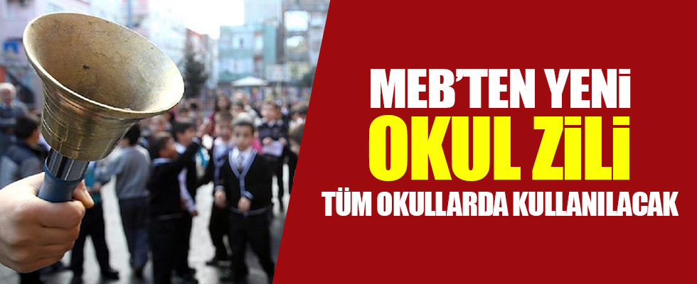 MEB'den yeni okul zili