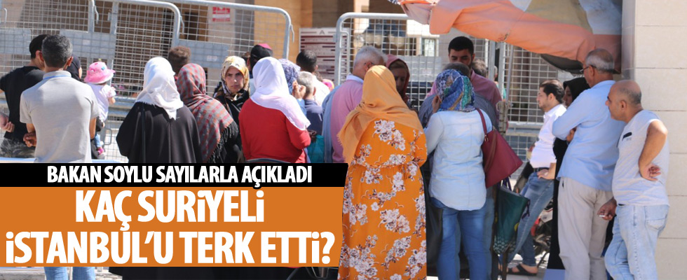 Süleyman Soylu'dan Suriyeli mülteci açıklaması