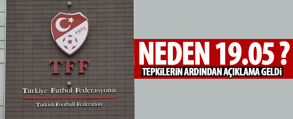 TFF'den beklenen açıklama geldi