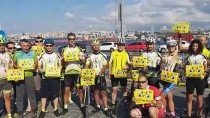 SALACAK - Bisikletlilerden 'Bizi Fark Edin' Etkinliği