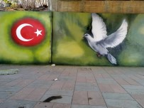 TÜRK BAYRAĞI - Başkentte Duvarlar Renkleniyor