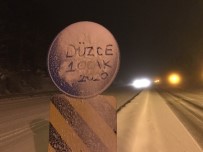 BOLU DAĞı - Bolu Dağı'nda Yollar Beyaza Büründü