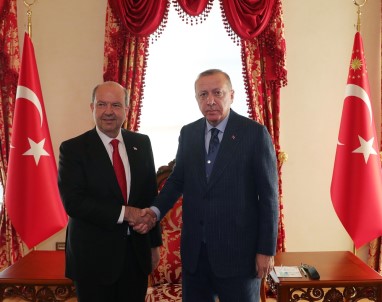 Cumhurbaşkanı Erdoğan KKTC Başbakanı Ersin Tatar İle Görüştü