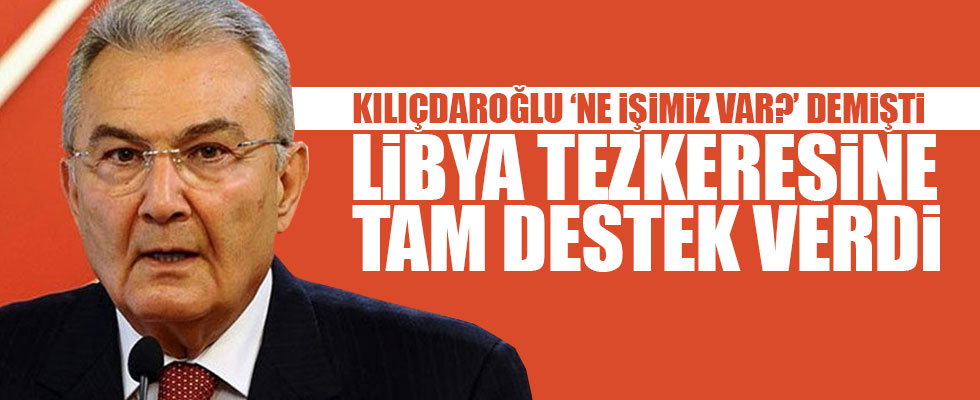 Deniz Baykal'dan Libya tezkeresine destek