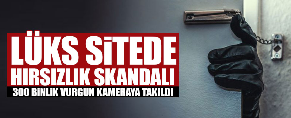 Lüks sitede hırsızlık skandalı
