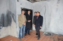 SEYRANTEPE - Tuşba Belediyesinden Evi Yanan Vatandaşlara Ziyaret