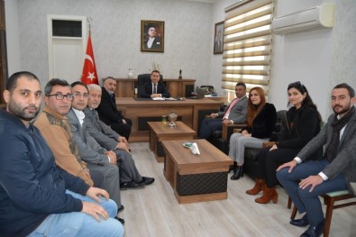Ceyhan Gazeteciler Cemiyeti'nden Kaymakam Yılmaz'a Ziyaret