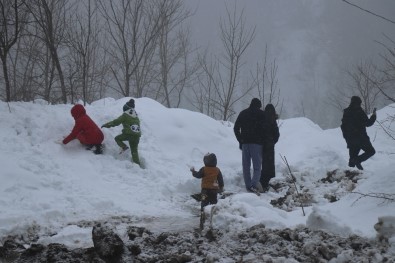 Bolu Dağı'nda Hafif Kar Yağışı Ve Sis Etkili Oluyor