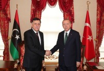 ULUSAL MUTABAKAT - Cumhurbaşkanı Erdoğan Libya UMH Başkanlık Konseyi Başkanı Serrac'ı kabul etti