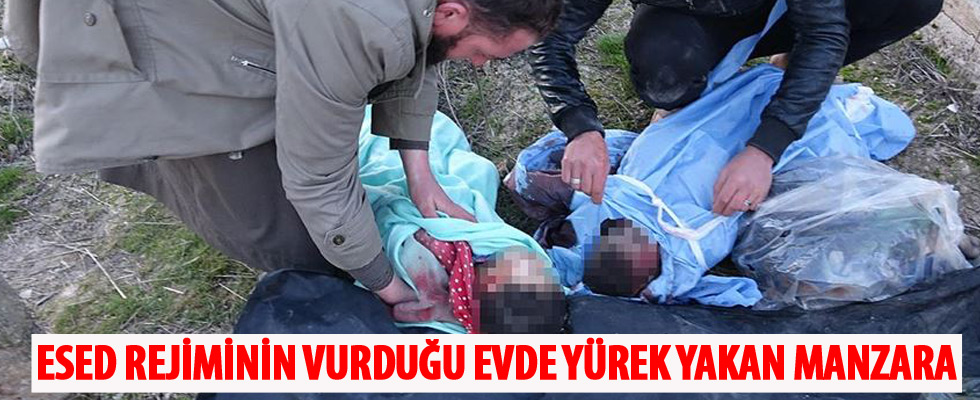 Esed rejiminin vurduğu evde yürek yakan manzara